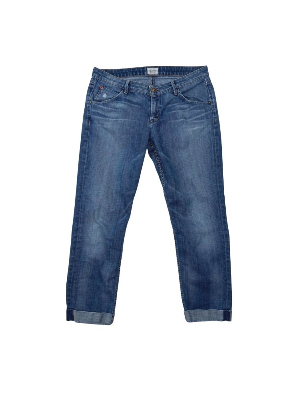 ✨3/$30 Hudson Rolled Cuff Blue Denim Womens Jean Straight Leg Pants
